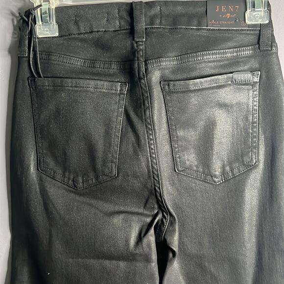 Jen 7 Black Straight Leg Trousers Size 0 - Picture 6 of 7